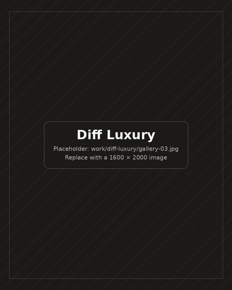 Diff Luxury: detail views
