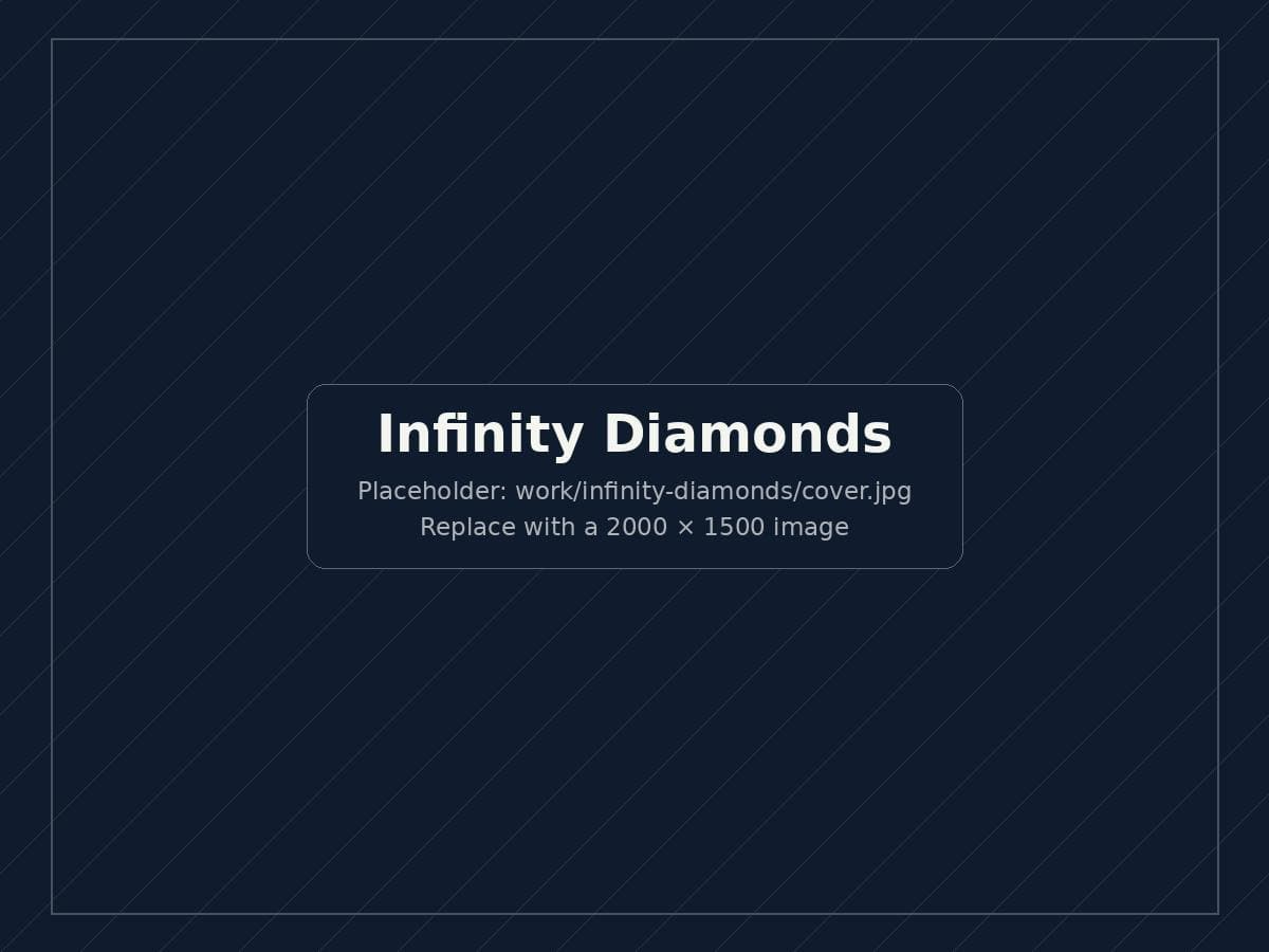 Infinity Diamonds website design